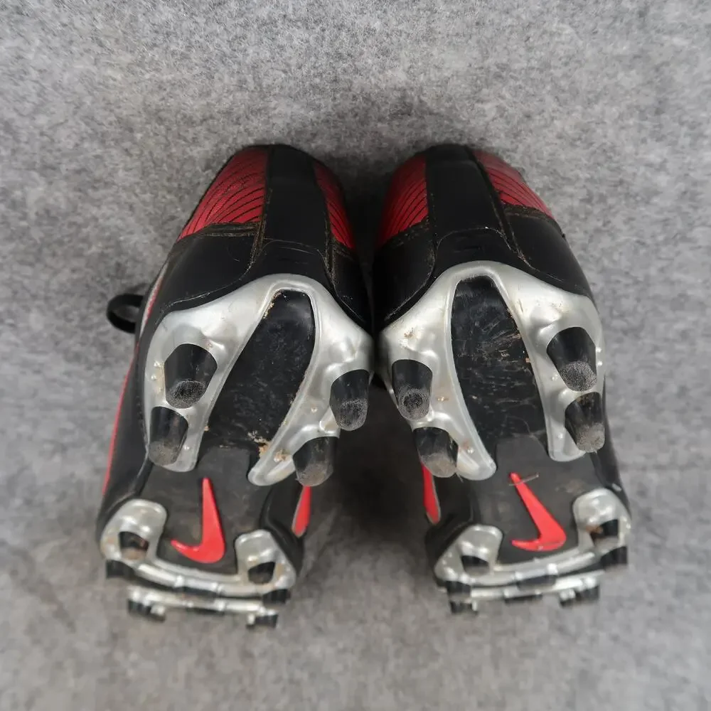 Nike Shoes Mens 7.5 Soccer Football Cleats Premier II FG Leather Black Red Logo
